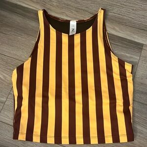 Maroon & Gold Striped Tank
